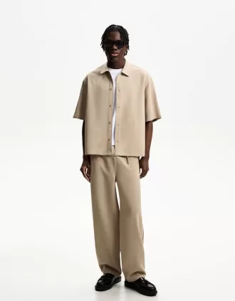 Pantalones deportivos de corte recto y sastre