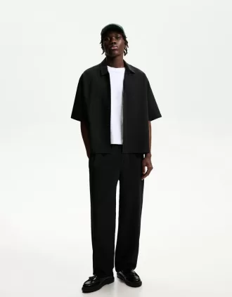 Pantalones deportivos de corte recto y sastre