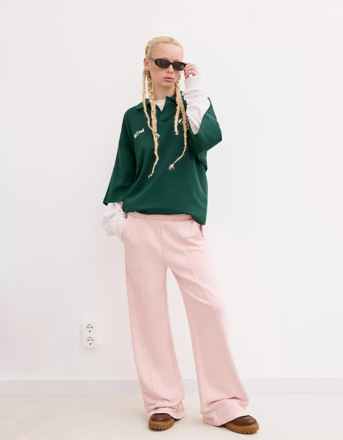 Pantalones deportivos de pierna ancha