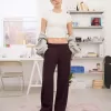 Pantalones deportivos de pierna ancha