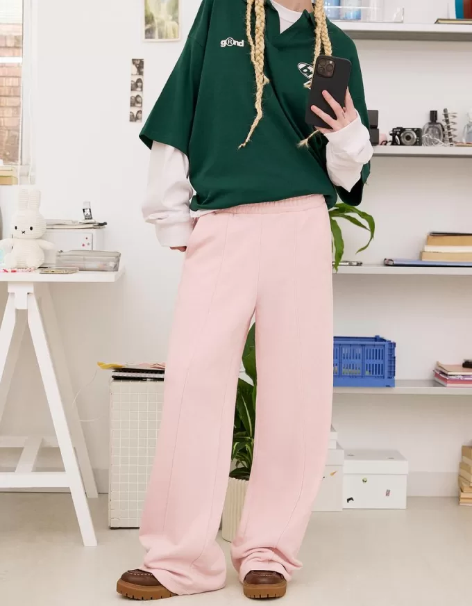 Pantalones deportivos de pierna ancha