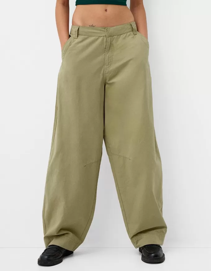 Pantalones globo de algodón