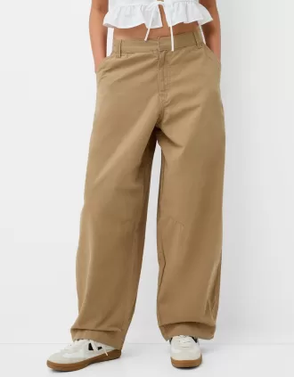 Pantalones globo de algodón