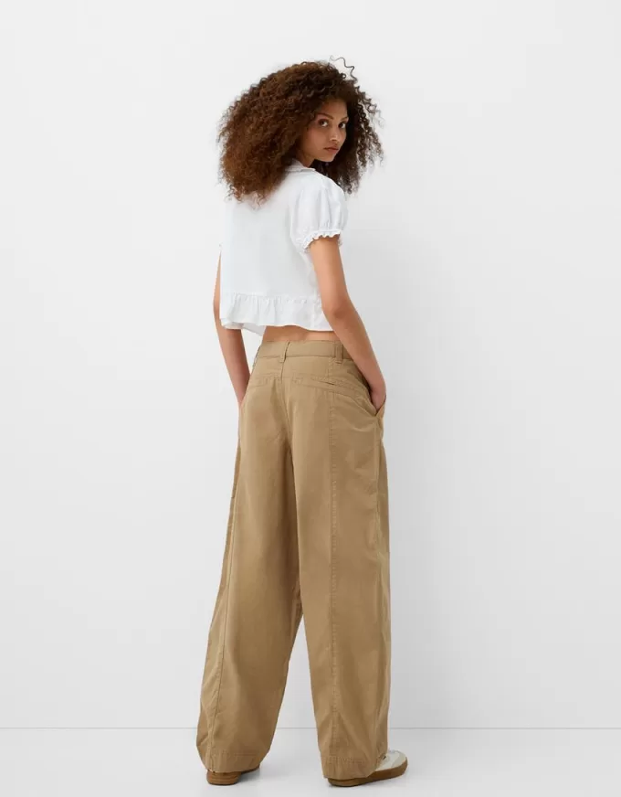 Pantalones globo de algodón