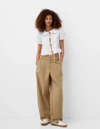 Pantalones globo de algodón
