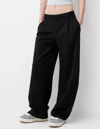 Pantalones holgados de tiro bajo