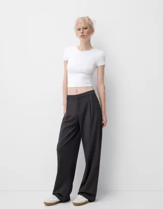 Pantalones holgados de tiro bajo