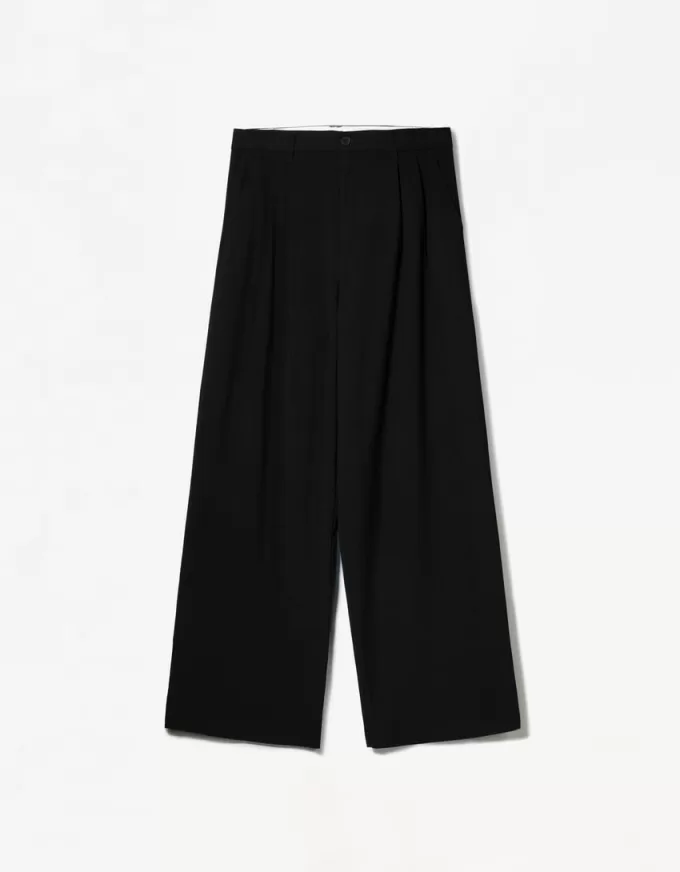 Pantalones holgados de tiro bajo
