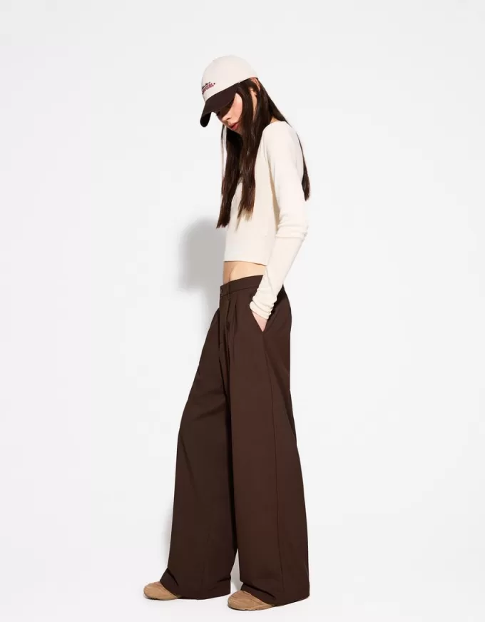 Pantalones holgados de tiro bajo