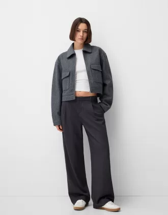 Pantalones holgados de tiro bajo