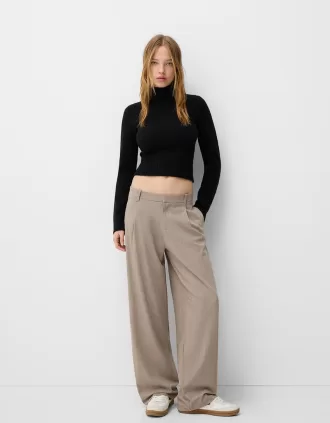 Pantalones holgados de tiro bajo