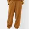 Pantalones jogger voluminosos interlock