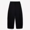 Pantalones tipo sudadera de material tipo barril