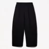Pantalones tipo sudadera de material tipo barril