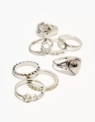 Paquete de 8 anillos de sello