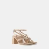 Sandalias multitiras con tacón bloque Sandalias multitiras con tacón bloque