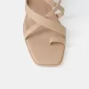 Sandalias multitiras con tacón bloque Sandalias multitiras con tacón bloque