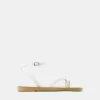 Sandalias planas con tiras