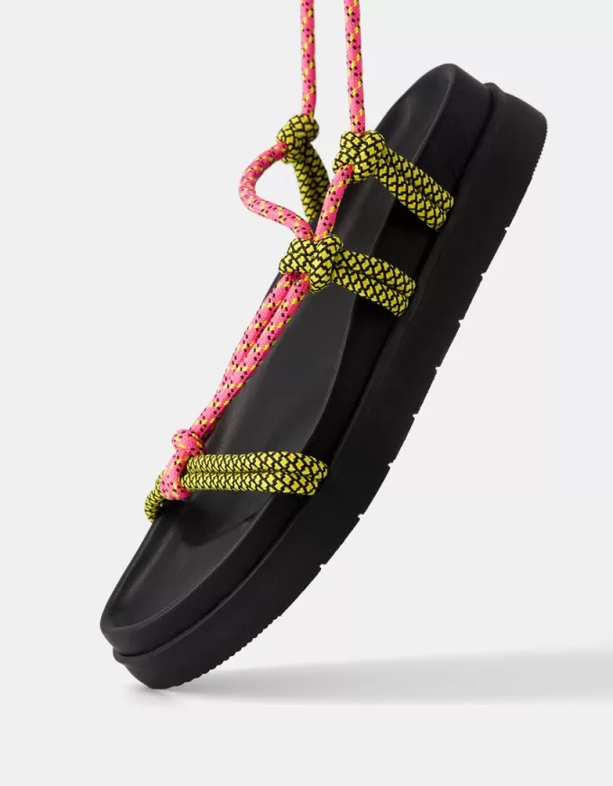 Sandalias planas de cuerda