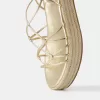 Sandalias planas de yute atadas