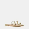 Sandalias planas multitiras