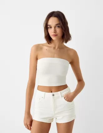 Shorts vaqueros con vuelta