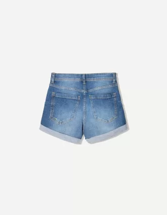 Shorts vaqueros con vuelta