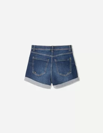 Shorts vaqueros con vuelta