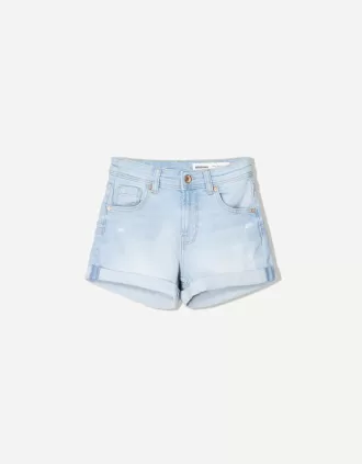 Shorts vaqueros con vuelta