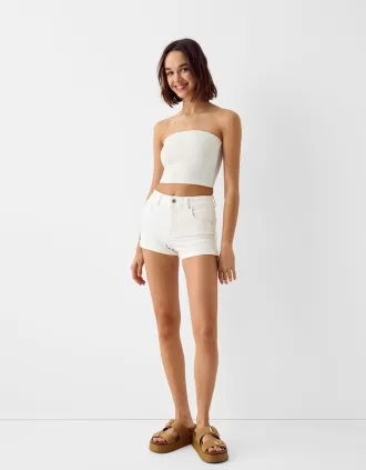 Shorts vaqueros con vuelta