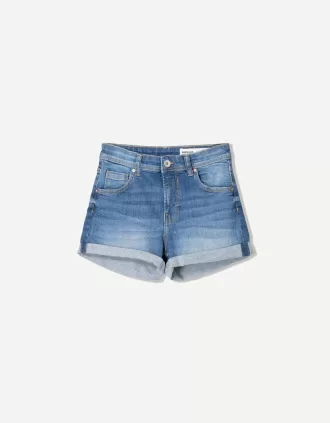 Shorts vaqueros con vuelta