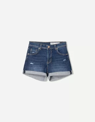 Shorts vaqueros con vuelta