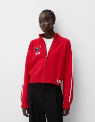 Sudadera NHL con cuello alto y cremallera