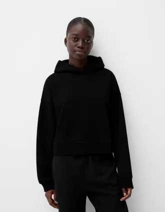 Sudadera con capucha de felpa