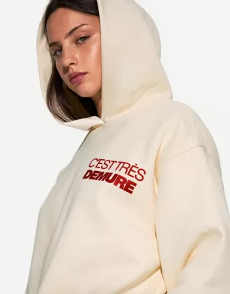 Sudadera con capucha estampada