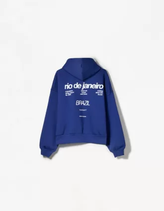 Sudadera con capucha estampada