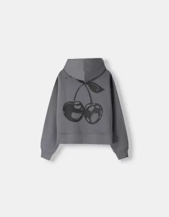 Sudadera con capucha estampada