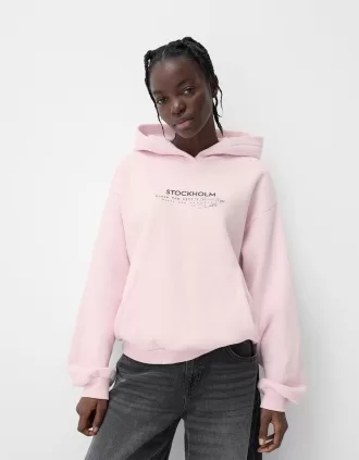 Sudadera con capucha estampada