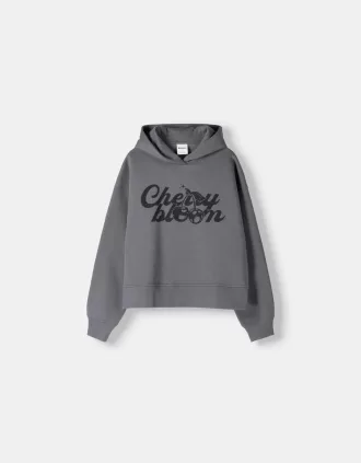Sudadera con capucha estampada