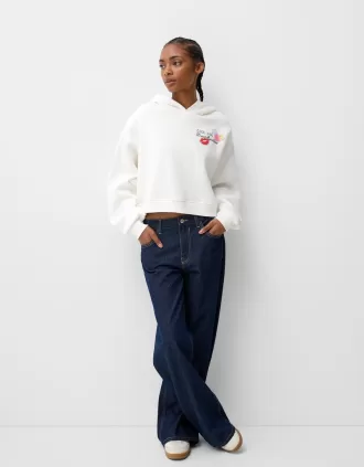 Sudadera con capucha estampada