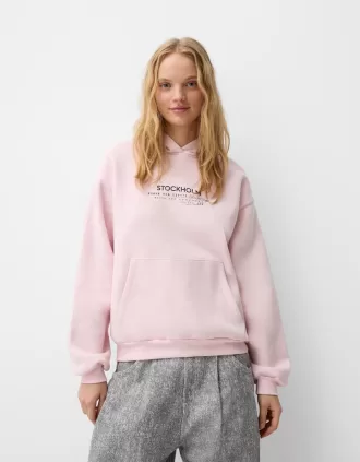 Sudadera con capucha estampada
