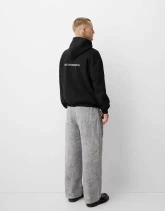 Sudadera con capucha oversize estampada