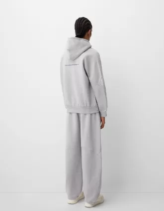 Sudadera con capucha y corte cuadrado con estampado Pan Am