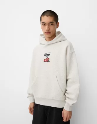 Sudadera con capucha y corte cuadrado de Cars