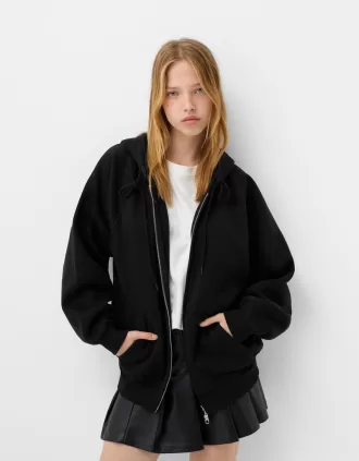 Sudadera con capucha y cremallera
