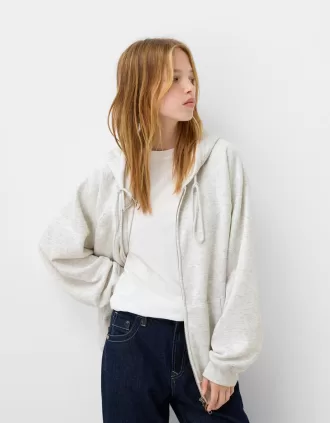 Sudadera con capucha y cremallera
