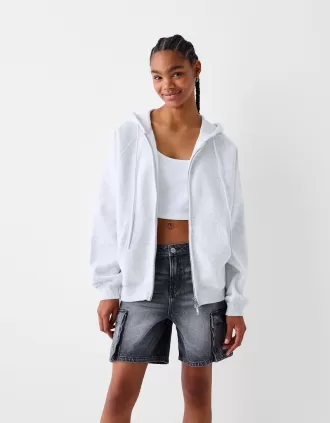 Sudadera con capucha y cremallera