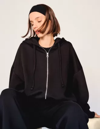 Sudadera con capucha y cremallera