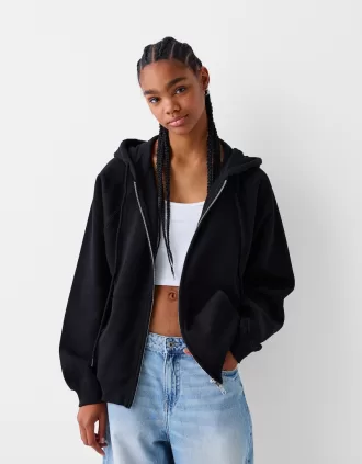 Sudadera con capucha y cremallera