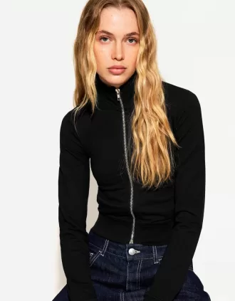 Sudadera de cuello alto con cremallera